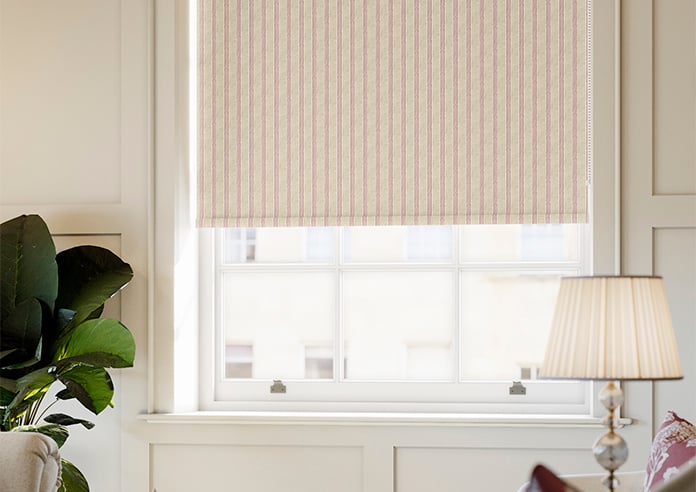 Emily Bond George Stripe Print, Red - Twist&Fit Roller Blind - Image 5